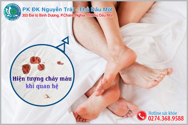 Chảy máu khi quan hệ có thể chỉ ra bạn đã mắc bệnh lý phụ khoa